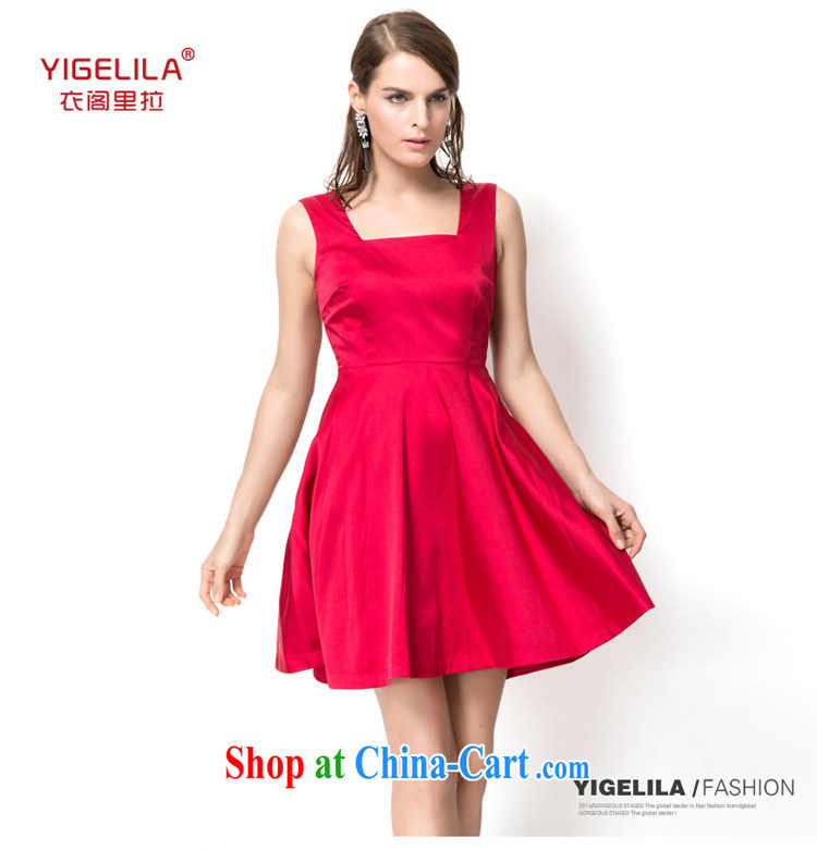 Yi Ge lire big red sexy exposed back banquet show clothing dresses stretch light silk cotton bridal toast dress skirt red 6765 L pictures, price, brand platters! Elections are good character, the national distribution, so why buy now enjoy more preferential! Health