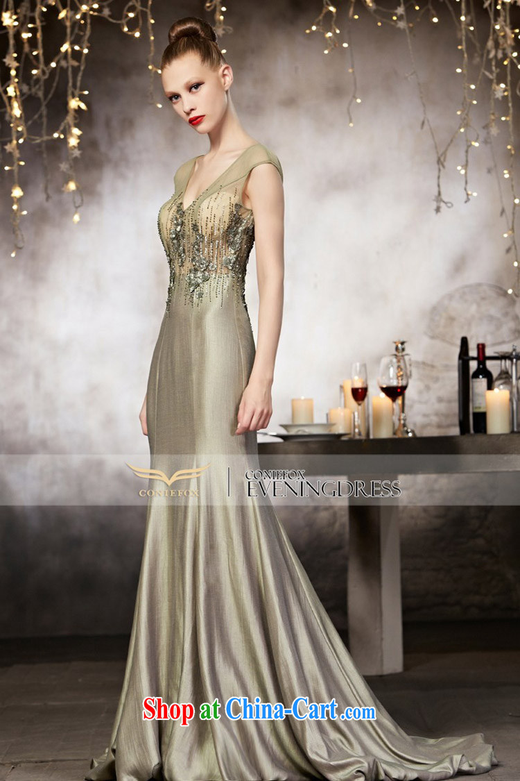 Creative Fox advanced custom wedding dresses long dresses beauty V collar dress banquet toast annual dress the dress show long skirt 82,161 picture color tailored pictures, price, brand platters! Elections are good character, the national distribution, so why buy now enjoy more preferential! Health