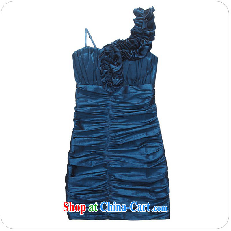 The delivery package as soon as possible-XL New Evening Dress stylish single shoulder sister dress dinner appointment cultivating the abdominal pack and dress dresses video thin red XXXL approximately 160 - 175 jack, land is still the garment, shopping on