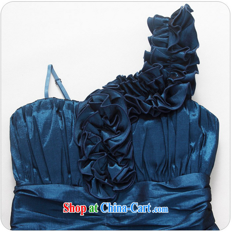 The delivery package as soon as possible-XL New Evening Dress stylish single shoulder sister dress dinner appointment cultivating the abdominal pack and dress dresses video thin red XXXL approximately 160 - 175 jack, land is still the garment, shopping on