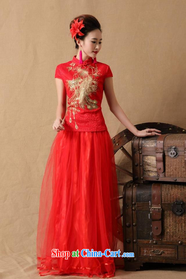 First and foremost in accordance with World Soon 2015 bridal wedding dresses red bows, dress LF 8603 red XL pictures, price, brand platters! Elections are good character, the national distribution, so why buy now enjoy more preferential! Health