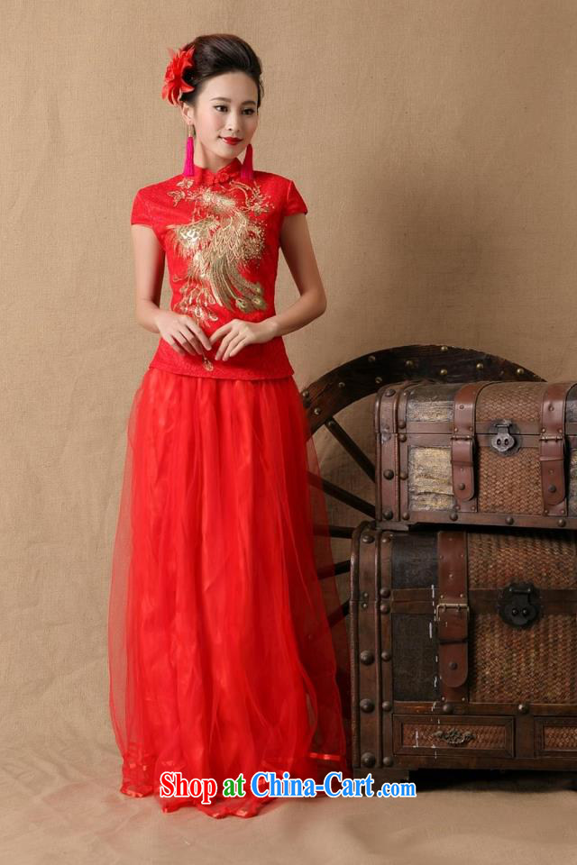 First and foremost in accordance with World Soon 2015 bridal wedding dresses red bows, dress LF 8603 red XL pictures, price, brand platters! Elections are good character, the national distribution, so why buy now enjoy more preferential! Health