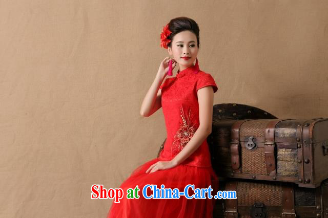 First and foremost in accordance with World Soon 2015 bridal wedding dresses red bows, dress LF 8604 red XL pictures, price, brand platters! Elections are good character, the national distribution, so why buy now enjoy more preferential! Health