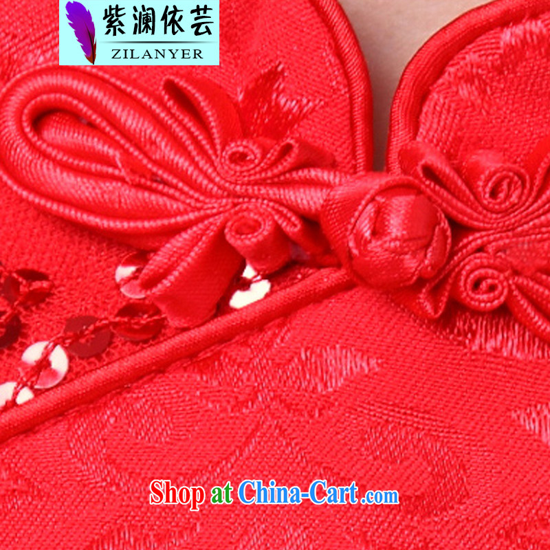 First World in 2015 will soon be married cheongsam bows. Red wedding dress high collar LF 8605 red XL, and first in accordance with World soon, and, shopping on the Internet
