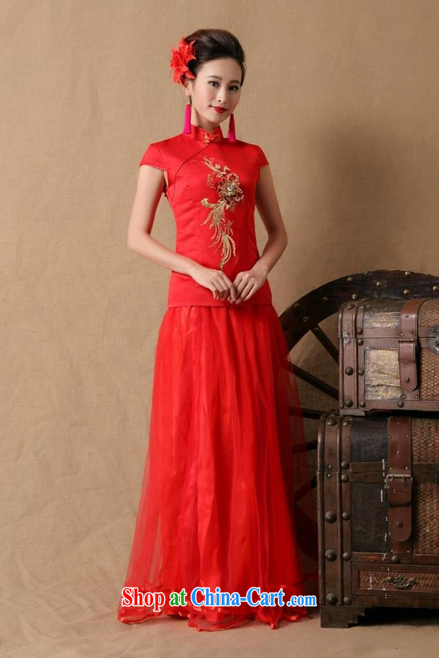 First and foremost in accordance with World Soon 2015 bridal wedding dresses red bows, dress LF 8605 red XL pictures, price, brand platters! Elections are good character, the national distribution, so why buy now enjoy more preferential! Health