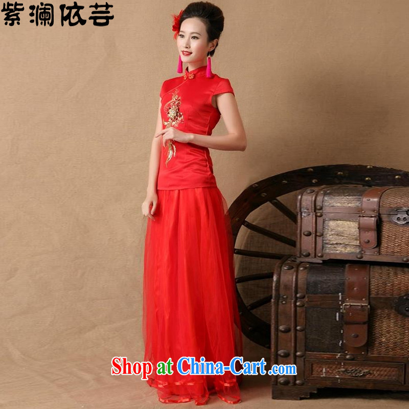 World's first and foremost according to Yun 2015 bridal wedding dresses red bows, dress LF 8605 red XL, first in accordance with World Soon, shopping on the Internet
