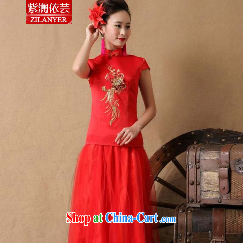 World's first and foremost according to Yun 2015 bridal wedding dresses red bows, dress LF 8605 red XL, first in accordance with World Soon, shopping on the Internet