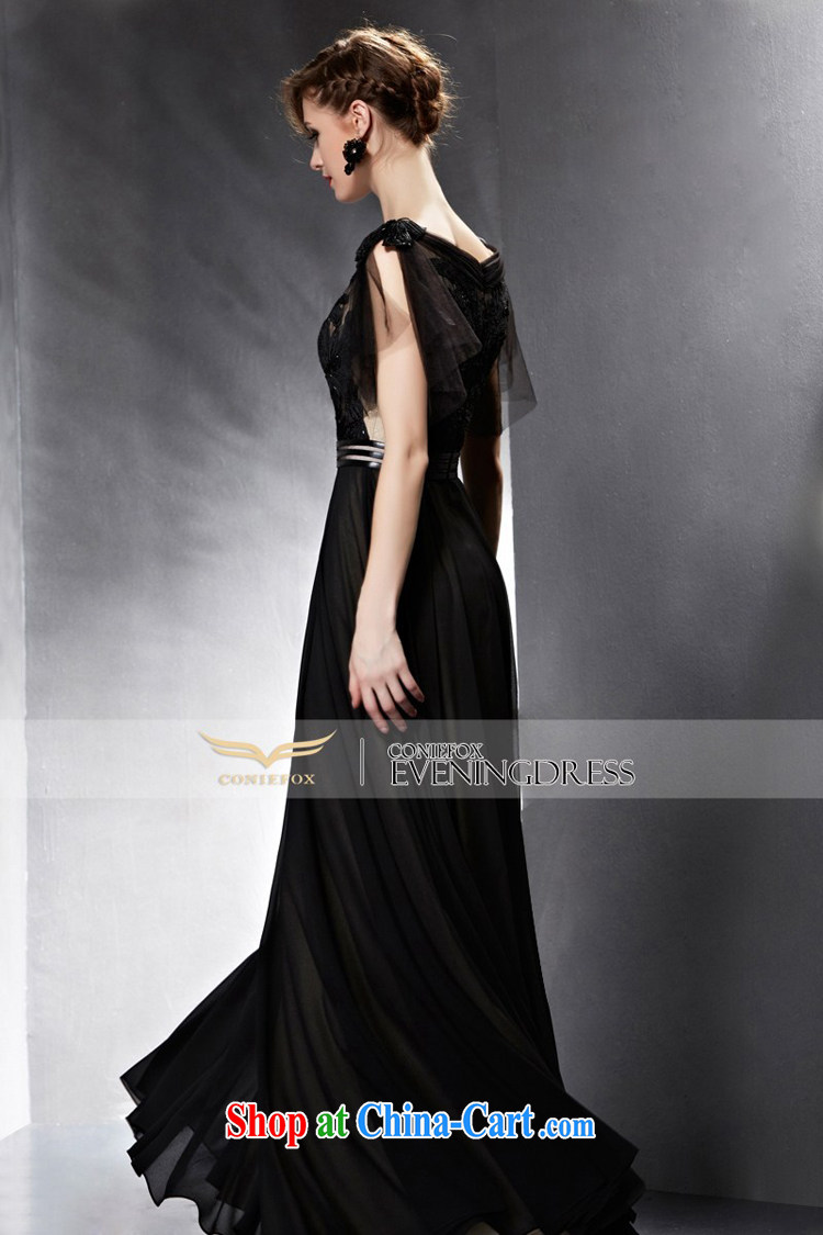 Creative Fox Evening Dress 2015 New Beauty long fall dress banquet evening dress dress black toast serving Toastmaster of the 30,590 dresses picture color XL pictures, price, brand platters! Elections are good character, the national distribution, so why buy now enjoy more preferential! Health