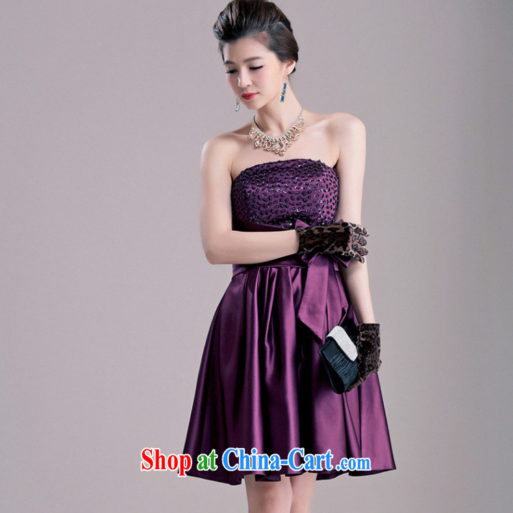 The Parting Bow Tie bare chest large chair small dress 2015 Korean short wedding banquet hand beaded dress dresses 5504 gray XL code pictures, price, brand platters! Elections are good character, the national distribution, so why buy now enjoy more preferential! Health