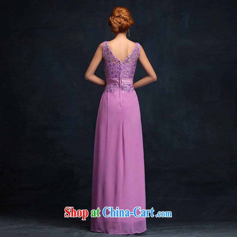 bridesmaid dress long 2015 new Korean version zip purple bridesmaid bride's toast clothing dress tailored Advisory Service, according to Lin, Elizabeth, and shopping on the Internet