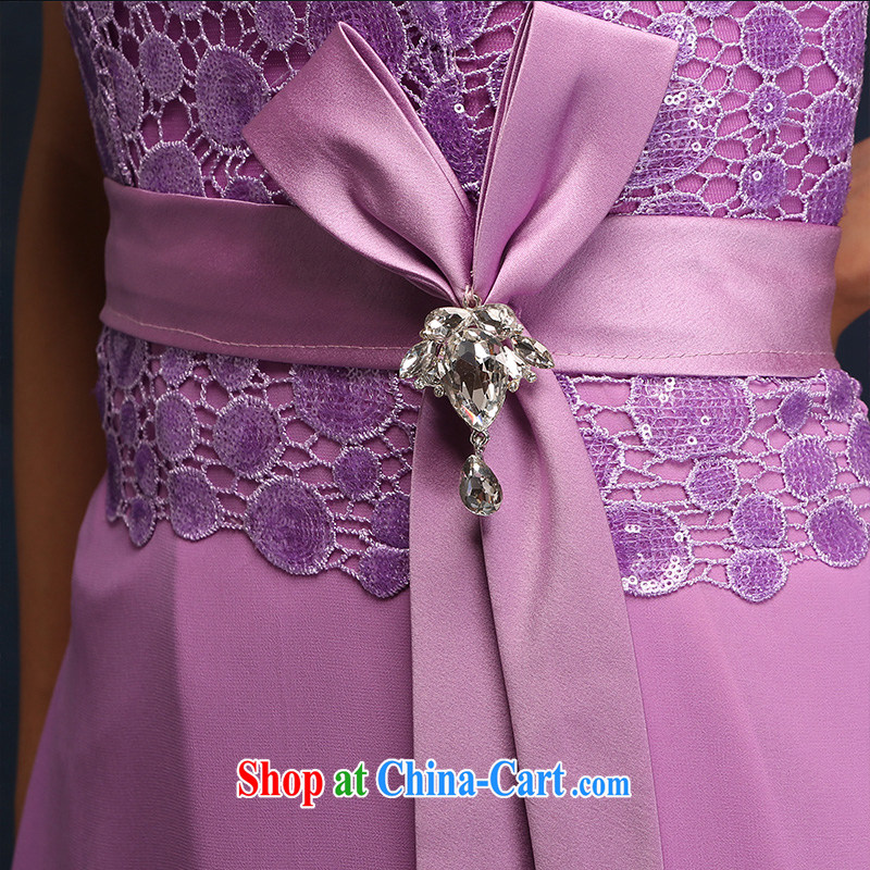 bridesmaid dress long 2015 new Korean version zip purple bridesmaid bride's toast clothing dress tailored Advisory Service, according to Lin, Elizabeth, and shopping on the Internet