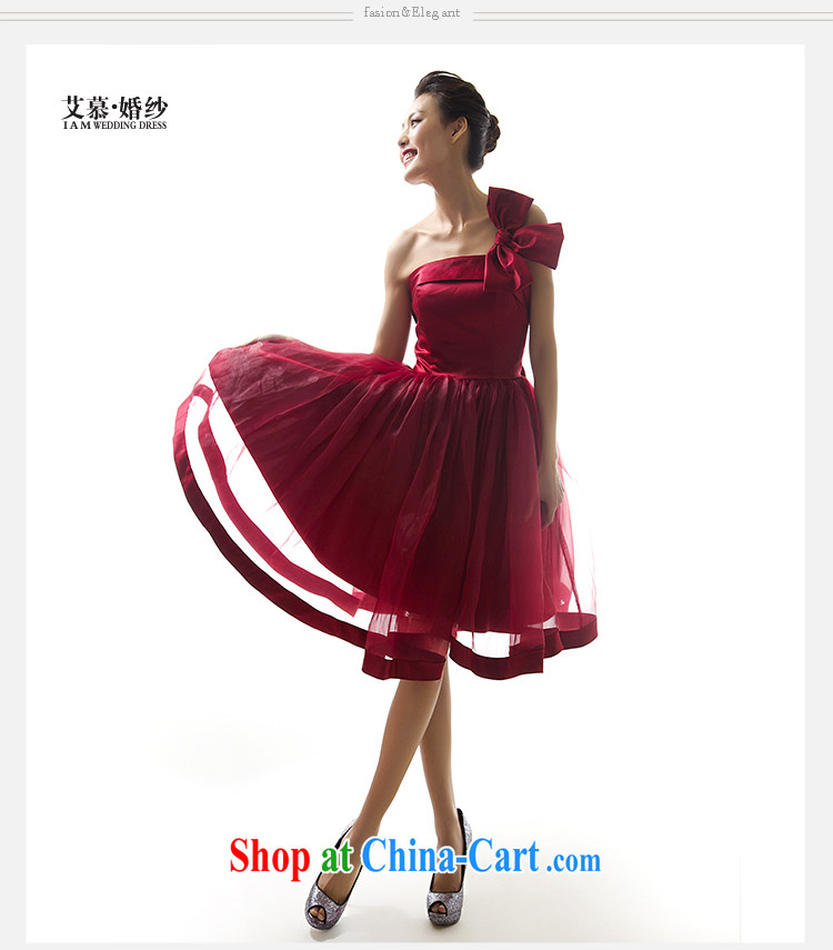 With the 2015 new Pui Shan single shoulder dress in wedding dresses bridal wedding dress snow beauty woven dress wine red L pictures, price, brand platters! Elections are good character, the national distribution, so why buy now enjoy more preferential! Health