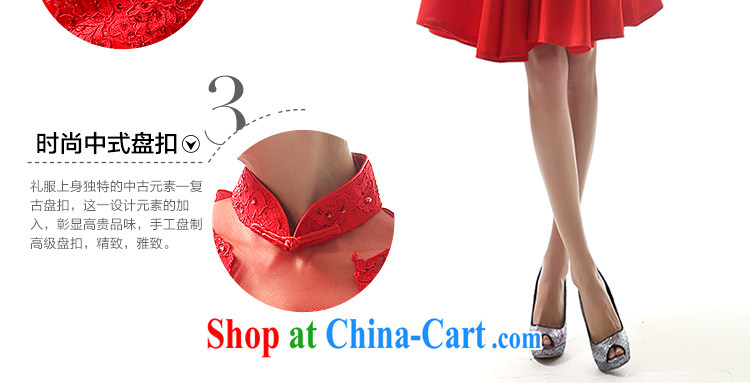 The image of his dream bridal gown Red Beauty short skirts short skirts swing dress stylish wedding bows dress red L pictures, price, brand platters! Elections are good character, the national distribution, so why buy now enjoy more preferential! Health