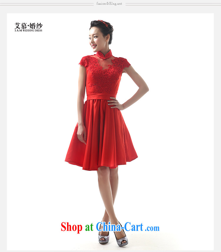 The image of his dream bridal gown Red Beauty short skirts short skirts swing dress stylish wedding bows dress red L pictures, price, brand platters! Elections are good character, the national distribution, so why buy now enjoy more preferential! Health