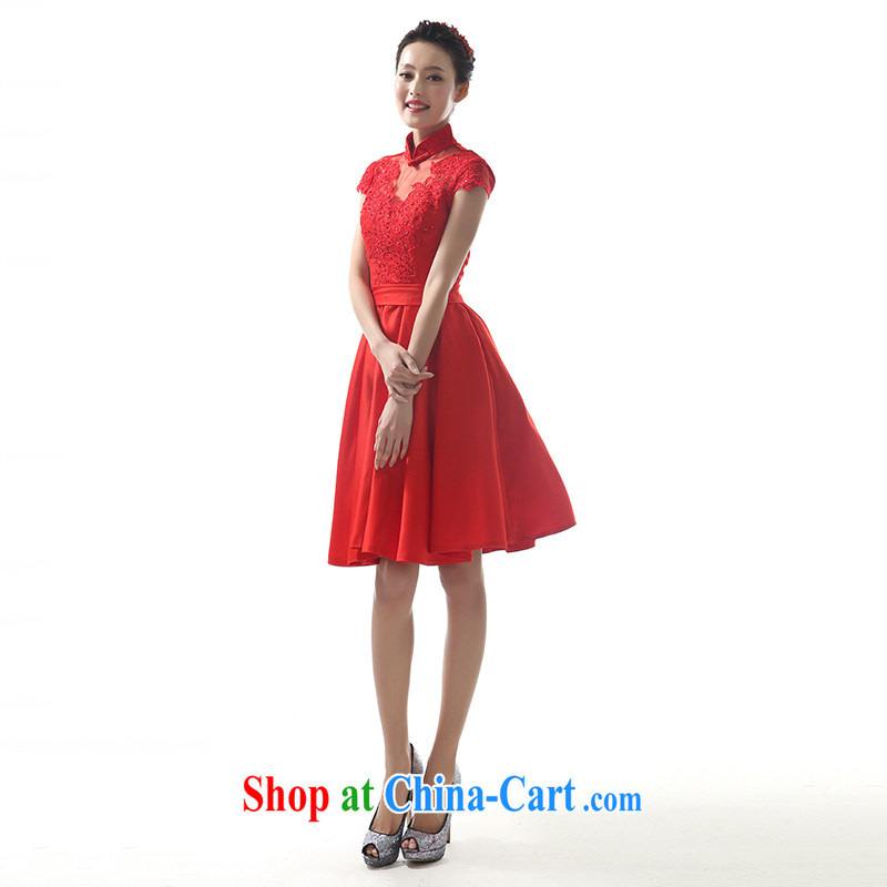 The image of Dream bridal gown Red Beauty short skirts short skirts swing dress stylish wedding bows dress red L, AIDS, and shopping on the Internet