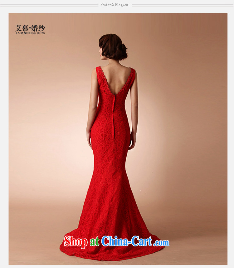 With the 2015 new wedding Yu Beauty Chinese improved red outfit small tail full lace crowsfoot marriage red L pictures, price, brand platters! Elections are good character, the national distribution, so why buy now enjoy more preferential! Health