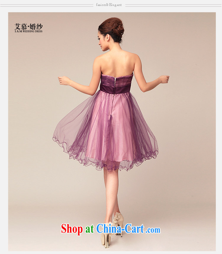 With the 2015 new wedding dresses elegant violet wiped his chest, short marriage bridal bridesmaid will live at Purple XL pictures, price, brand platters! Elections are good character, the national distribution, so why buy now enjoy more preferential! Health