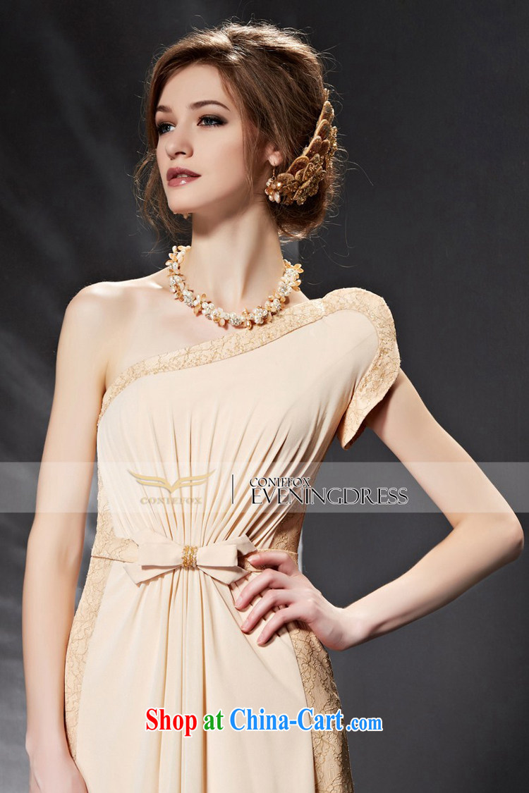 Creative Fox Evening Dress 2015 new single shoulder bridesmaid dress long, cultivating Toastmaster of the evening dresses bridal toast clothing wedding dress 30,665 picture color XXL pictures, price, brand platters! Elections are good character, the national distribution, so why buy now enjoy more preferential! Health