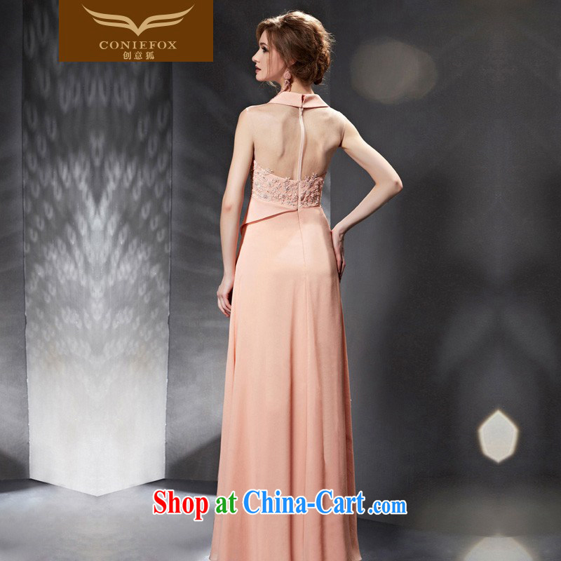 Creative Fox Evening Dress 2015 new lace back exposed dress video slim, evening dress dress dress banquet toast. Moderator dress 30,666 picture color XXL, creative Fox (coniefox), online shopping