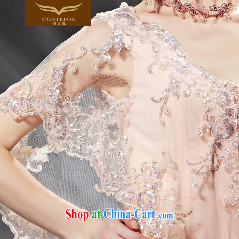 Creative Fox Evening Dress 2015 new pink long bridal gown the shoulder bridesmaid evening dress dress show 30,668 dresses picture color L, creative Fox (coniefox), online shopping
