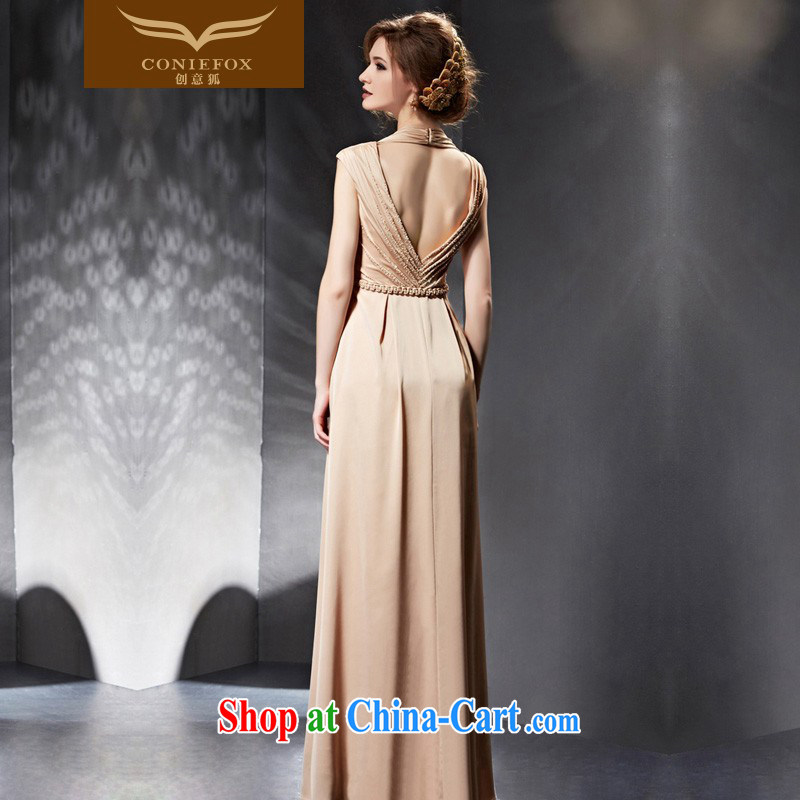Creative Fox Evening Dress 2015 new banquet dress long terrace fall back to cultivating bridesmaid dress women evening dress will preside over 30,683 dresses picture color XXL, creative Fox (coniefox), online shopping