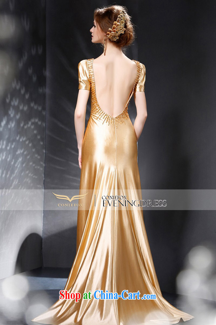 Creative Fox Evening Dress 2015 new bride toast service banquet dress luxury gold long wedding dress annual dress presided over 30,685 picture color XXL pictures, price, brand platters! Elections are good character, the national distribution, so why buy now enjoy more preferential! Health