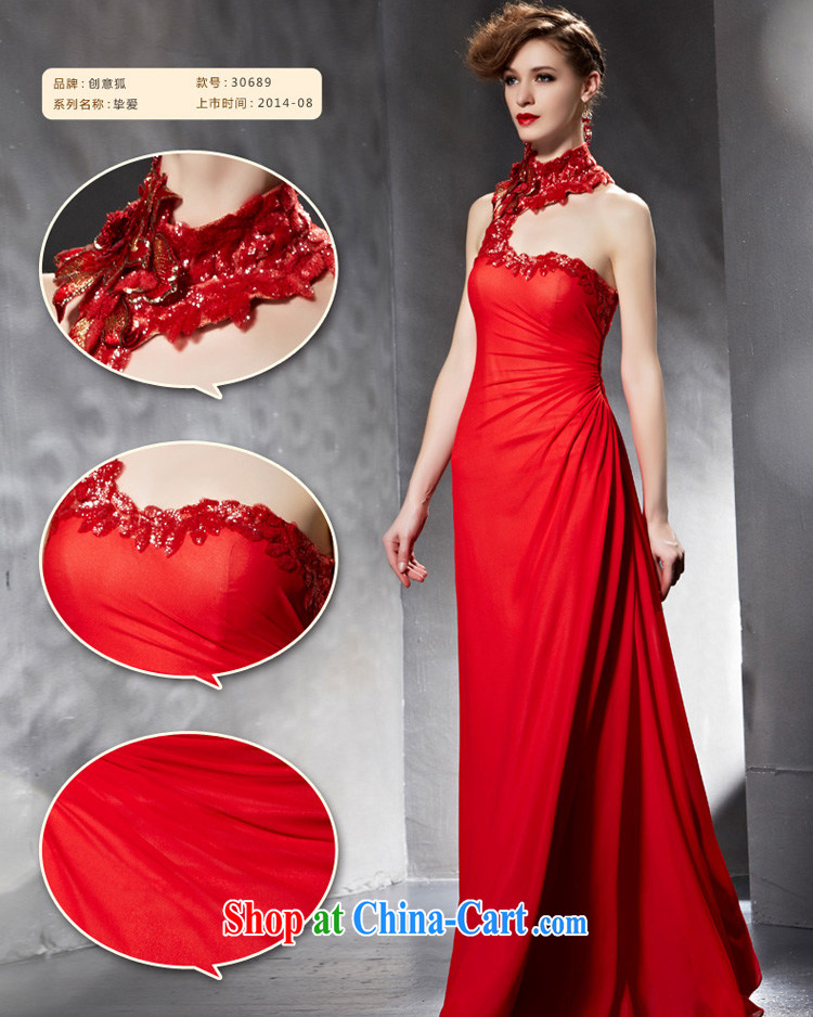 Creative Fox Evening Dress 2015 new toast service banquet Evening Dress graphics thin dress red bridal wedding dress female long-dresses also 30,689 picture color L pictures, price, brand platters! Elections are good character, the national distribution, so why buy now enjoy more preferential! Health