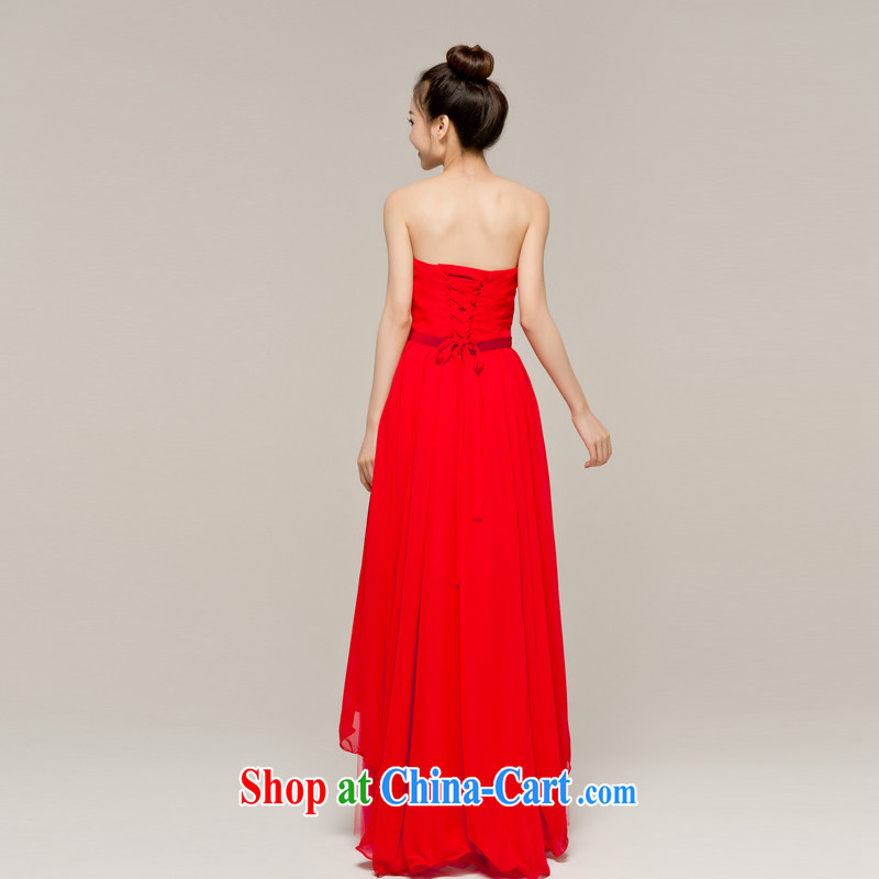 Paul love Ms Audrey EU Yuet-mee, RobinIvy) toast service 2015 new front short long marriages long evening dress L 12,103 red XL, Paul love, Ms Audrey EU, shopping on the Internet