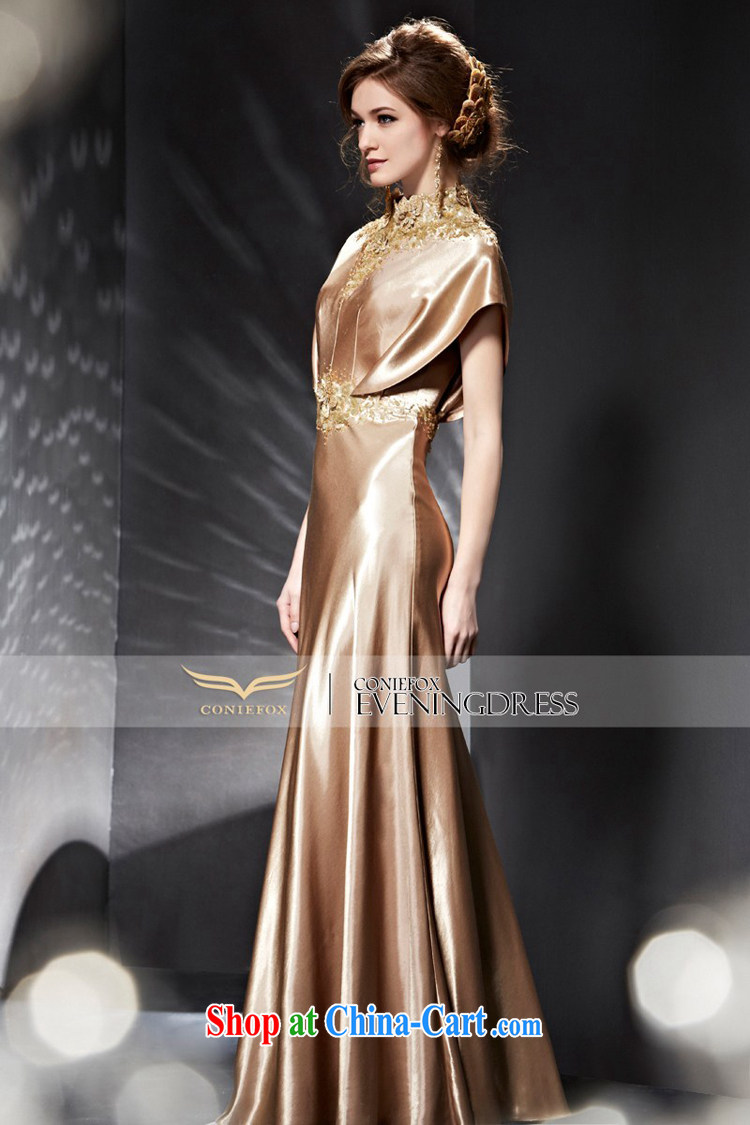 Creative Fox Evening Dress 2015 new graphics thin beauty evening dress dress luxury gold dress banquet toast serving girls long dress 82,035 picture color XXL pictures, price, brand platters! Elections are good character, the national distribution, so why buy now enjoy more preferential! Health