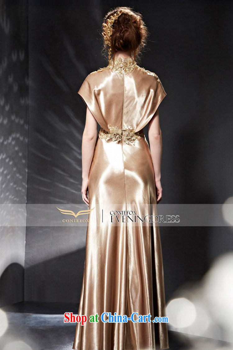 Creative Fox Evening Dress 2015 new graphics thin beauty evening dress dress luxury gold dress banquet toast serving girls long dress 82,035 picture color XXL pictures, price, brand platters! Elections are good character, the national distribution, so why buy now enjoy more preferential! Health