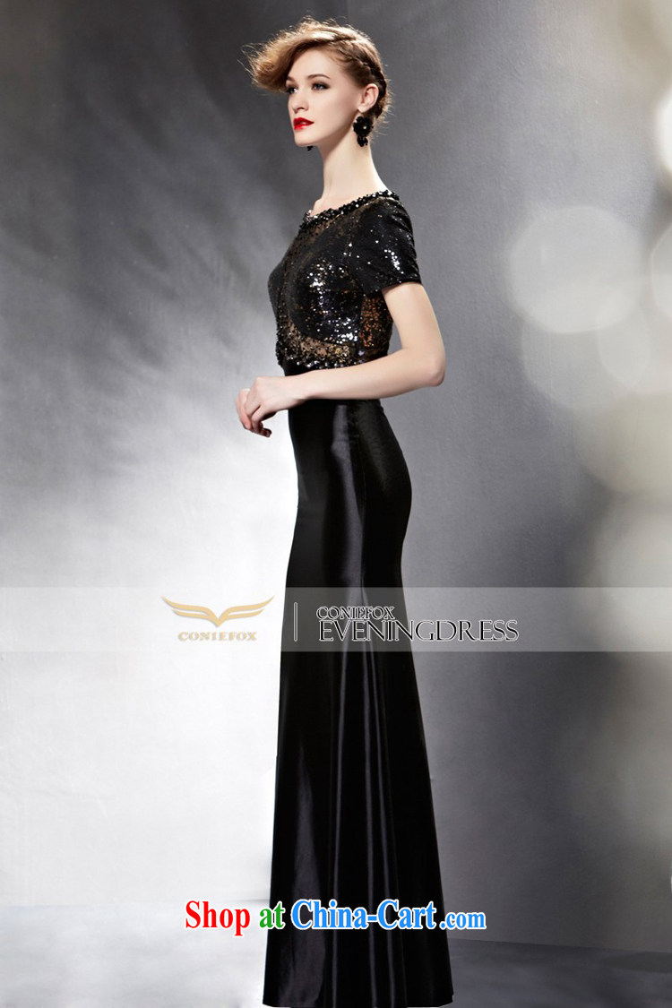 Creative Fox Evening Dress 2015 new black long gown dress uniform toast evening dress the annual dress long skirt 82,059 picture color M pictures, price, brand platters! Elections are good character, the national distribution, so why buy now enjoy more preferential! Health