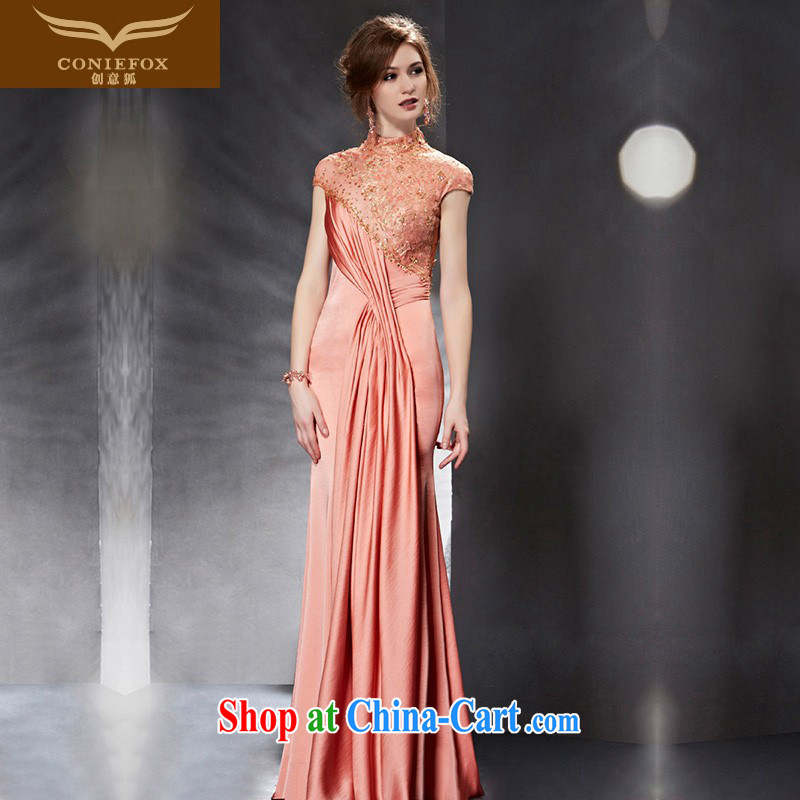 Creative Fox Evening Dress 2015 New Evening Dress long bridesmaid toast serving serving beauty banquet evening dress dress dress annual meeting presided over 82,065 dresses picture color XXL
