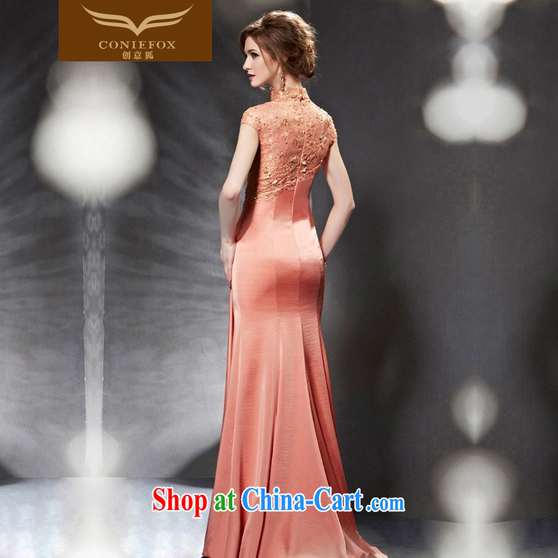 Creative Fox Evening Dress 2015 New Evening Dress long bridesmaid toast serving serving beauty banquet evening dress dress dress annual meeting presided over 82,065 dresses picture color XXL, creative Fox (coniefox), online shopping