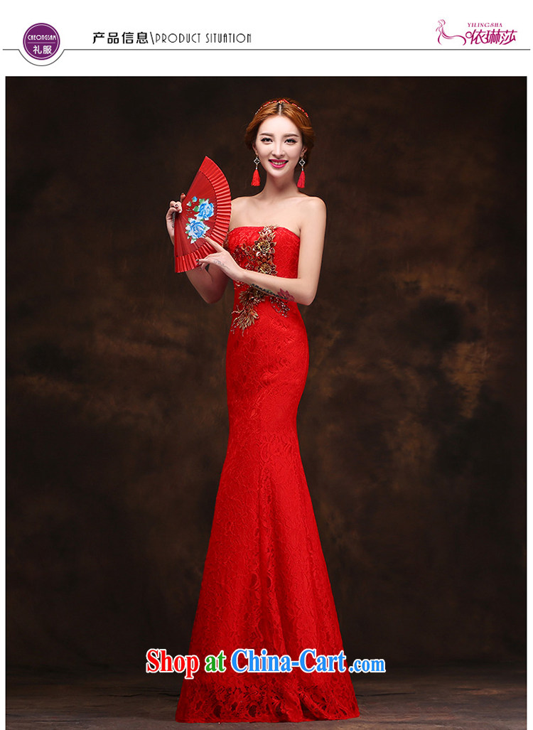 According to Lin Sa 2015 New Red bows dress long evening dress retro Beauty Chest bare at Merlion tie dress tailored Advisory Service pictures, price, brand platters! Elections are good character, the national distribution, so why buy now enjoy more preferential! Health