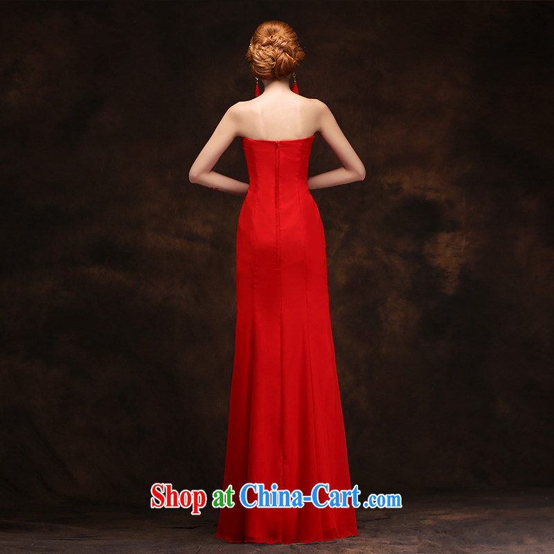 According to Lin bows her Service Bridal style 2015 red dress long crowsfoot Beauty Chest bare marriages the forklift truck L dresses, according to Lin, Elizabeth, and shopping on the Internet