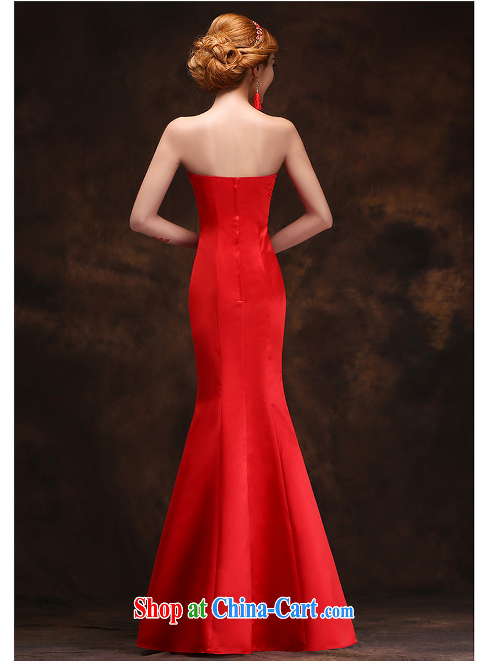 According to Lin Elizabeth spring 2015 new crowsfoot dress Korean Beauty long bows Service Bridal red retro China wind dress M pictures, price, brand platters! Elections are good character, the national distribution, so why buy now enjoy more preferential! Health