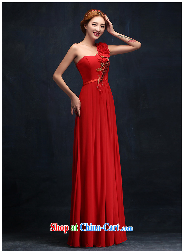 Bridal red bows service 2015 new long evening dress stylish wedding single shoulder wedding winter wedding dresses XL pictures, price, brand platters! Elections are good character, the national distribution, so why buy now enjoy more preferential! Health