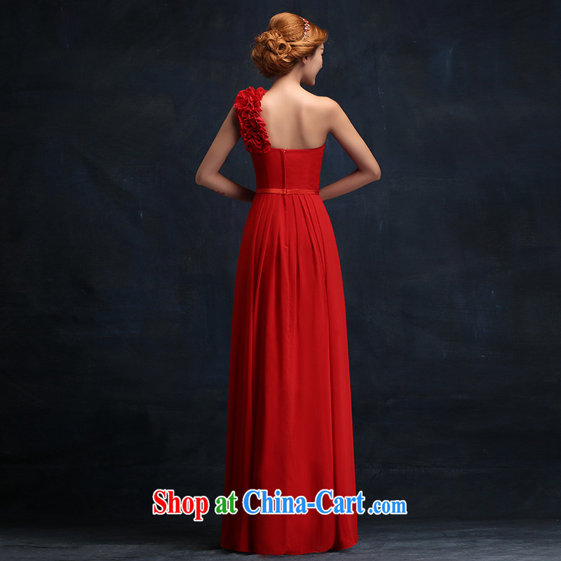 Bridal red bows service 2015 new long evening dress stylish wedding the shoulder wedding winter wedding dresses XL, according to Lin, Elizabeth, and Internet shopping