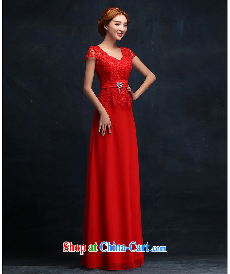 Toasting Service Bridal style 2015 red dress long crowsfoot cultivating a field shoulder bridal wedding dress XL pictures, price, brand platters! Elections are good character, the national distribution, so why buy now enjoy more preferential! Health