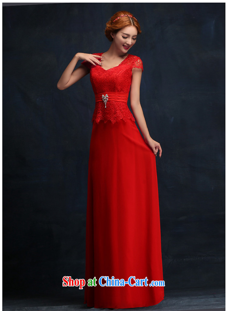Toasting Service Bridal style 2015 red dress long crowsfoot cultivating a field shoulder bridal wedding dress XL pictures, price, brand platters! Elections are good character, the national distribution, so why buy now enjoy more preferential! Health