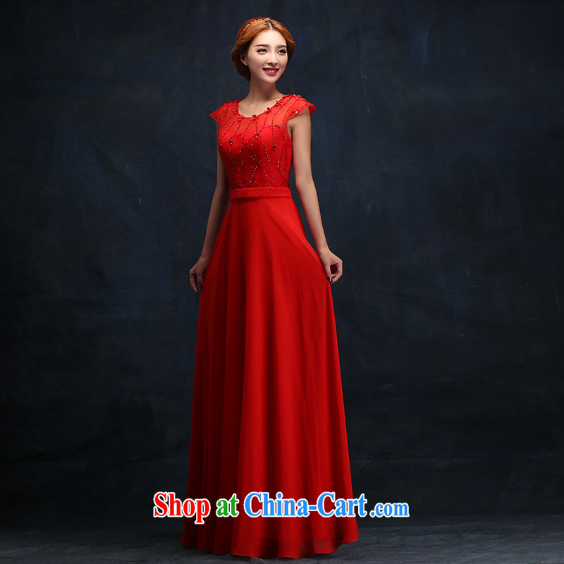 Toasting Service Bridal Fashion 2015 new winter wedding bridesmaid dress banquet dress long beauty dress XL, according to Lin, Elizabeth, and shopping on the Internet
