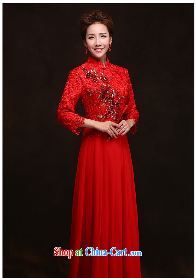 According to Lin Elizabeth toast winter clothes Bridal Fashion 2015 new, red wedding dresses fall long-sleeved Chinese Dress long cultivating XL pictures, price, brand platters! Elections are good character, the national distribution, so why buy now enjoy more preferential! Health