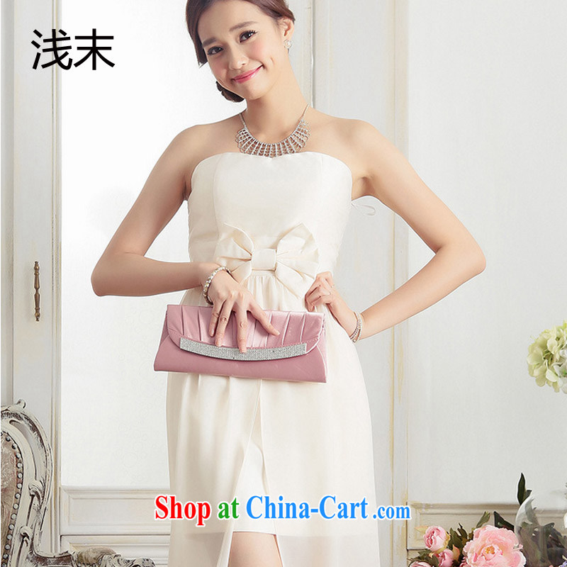 Light (at the end QIAN MO) name Yuan aura erase chest bowtie softness tail dress long, small dress dresses 3378 meters, color code, light, and, shopping on the Internet