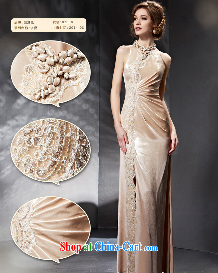 Creative Fox Evening Dress 2015 new bride wedding dress beauty bridesmaid dress long banquet moderator dress evening dress toast serving 82,038 picture color XXL pictures, price, brand platters! Elections are good character, the national distribution, so why buy now enjoy more preferential! Health