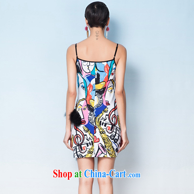 Yi Ge lire name yuan style beauty graphics thin straps business dress dresses silhouette stamp 6598 L, Yi Ge lire (YIGELILA), online shopping