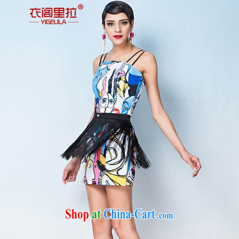 Yi Ge Theo-Ben Gurirab Street, Retro silhouette stamp duty lifting with SU ball dress dresses (with flow Su) silhouette stamp 6609 L, Yi Ge lire (YIGELILA), online shopping