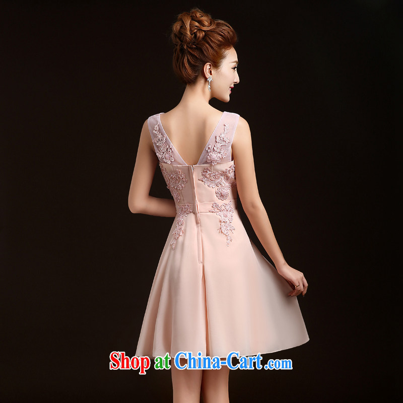 Ting Beverly bridesmaid dress 2015 new spring short marriages stylish bows dress sister dress evening dress beauty wedding dresses pink S Ting, Beverly (tingbeier), online shopping