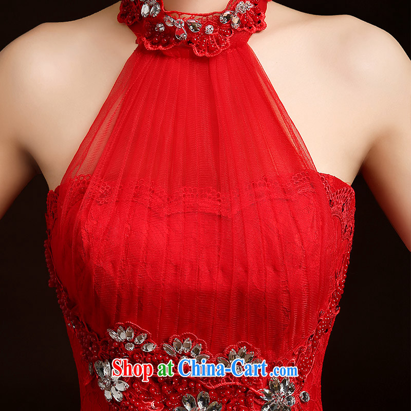 Ting Beverly toast clothing fashion 2015 new spring and summer bridal wedding dress Chinese long cheongsam red evening dress beauty autumn and winter red L Ting, Beverly (tingbeier), shopping on the Internet
