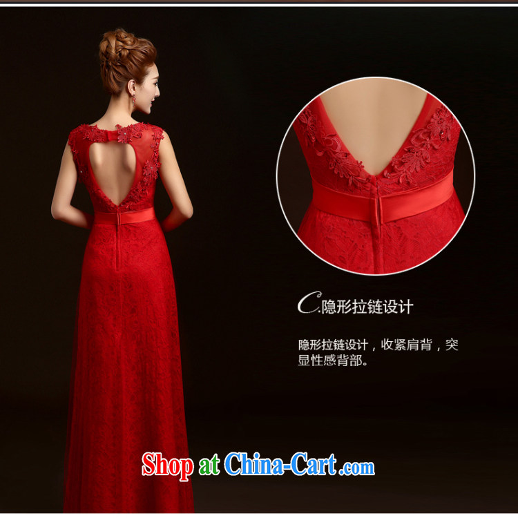 Ting Beverly toast Service Bridal Fashion 2015 new spring and summer red dress long autumn and winter wedding lace Evening Dress beauty female Red XXL pictures, price, brand platters! Elections are good character, the national distribution, so why buy now enjoy more preferential! Health