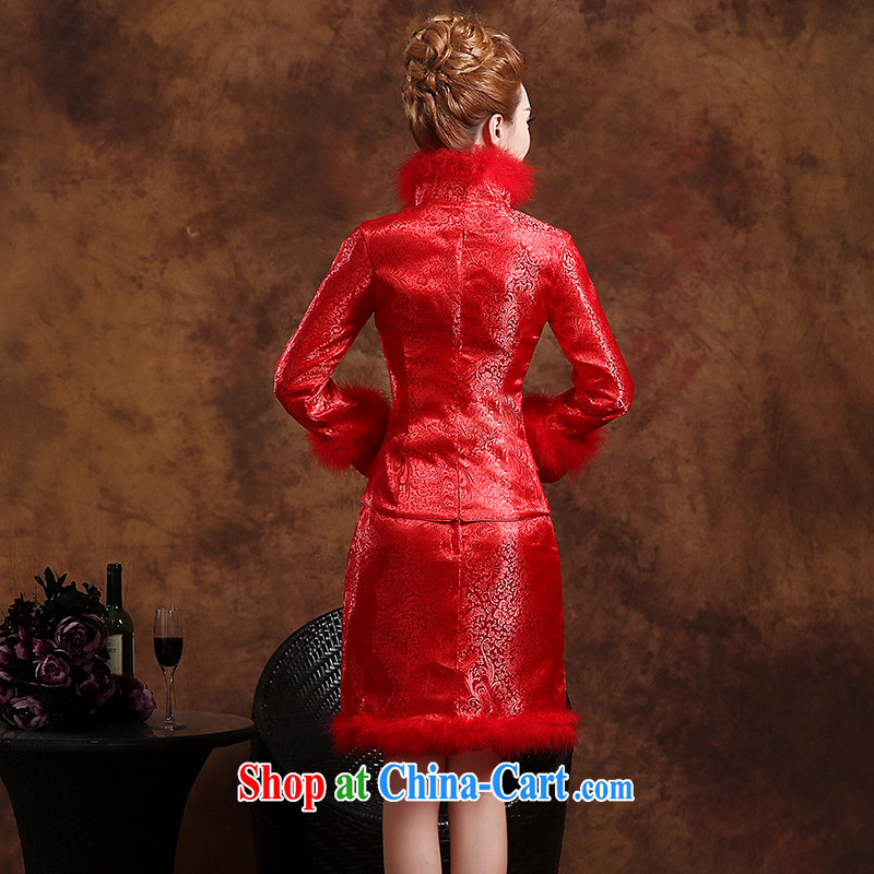 Donald Rumsfeld, the more than 2015 new summer, bridal dresses red bows service short, marriage dresses cultivating long-sleeved cheongsam dress red XXL, than AIDS (SOFIE ABBY), online shopping